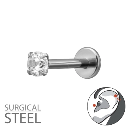 1,2X8 mm (16 G) - 3 Mm-Es Kerek, 4 Ágú Acél Észer | All4silver