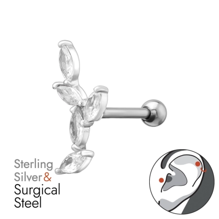 Levélmárkiné 2X4 - 1,2X8 Mm-Es Súlyzó (16 G) Természet Észer | All4silver
