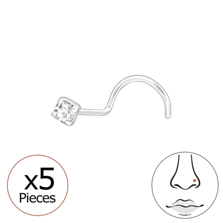 Kerek 2mm - 925 Ezüst Orrpiercing