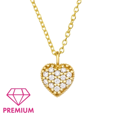 Arany Szív - Premium* - 925 Ezüst Nyakláncok
