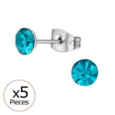 5mm Kör X5 - 316L Sebészeti Minőségű Rozsdamentes Acél Acél Stift