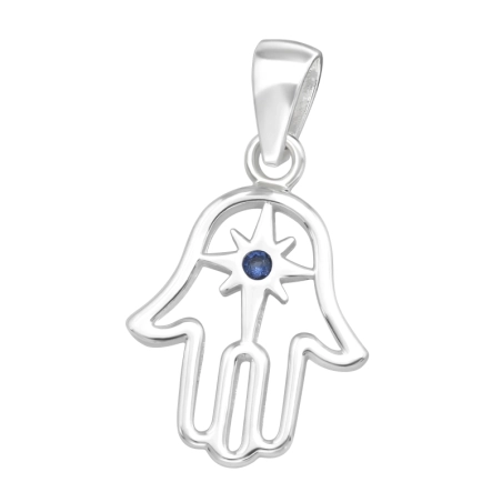 Hamsa - 925 Ezüst Amulettek karikán