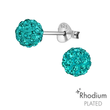 Labda 6mm - 925 Ezüst Alap Fülbevaló
