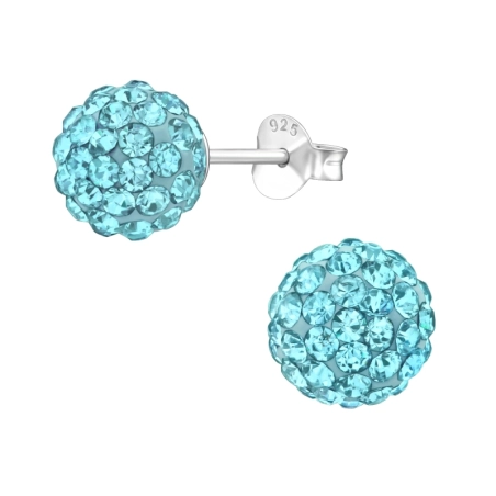 Labda 8mm - 925 Ezüst Alap Fülbevaló