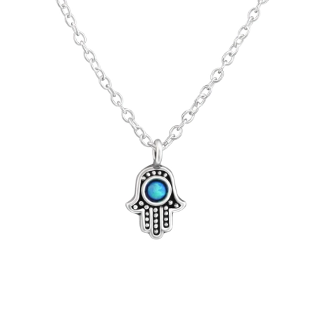 Hamsa - 925 ezüst Cirkónia és kristály nyakláncok