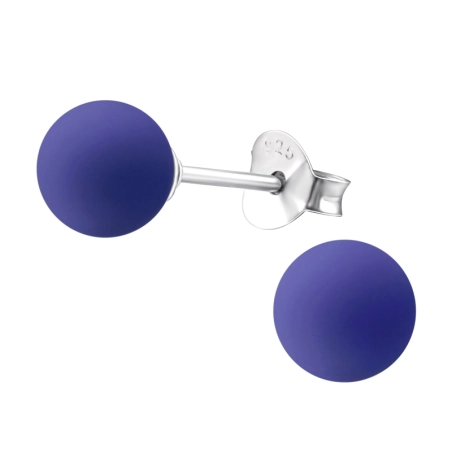 Matt 6mm - 925 Ezüst Stift fülbevaló gyönggyel