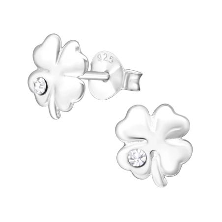 Lóhere kristály stift fülbevaló Észer | All4silver