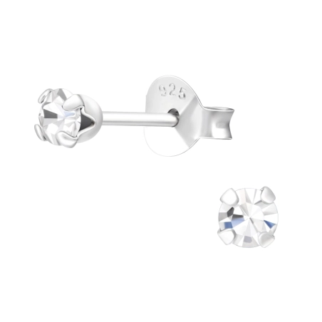 Ezüst Kerek 3mm Alap fülbevaló Észer | All4silver