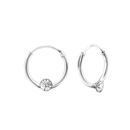 Ezüst Ezüst 12mm Karika Karika fülbevaló Észer | All4silver