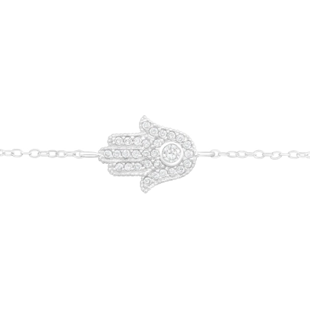 Hamsa - 925 Ezüst Karperec
