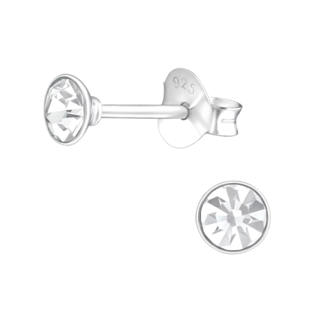 Ezüst Kerek 3,5mm Alap fülbevaló Észer | All4silver