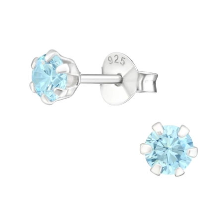 Ezüst Kerek 6mm Alap fülbevaló Észer | All4silver