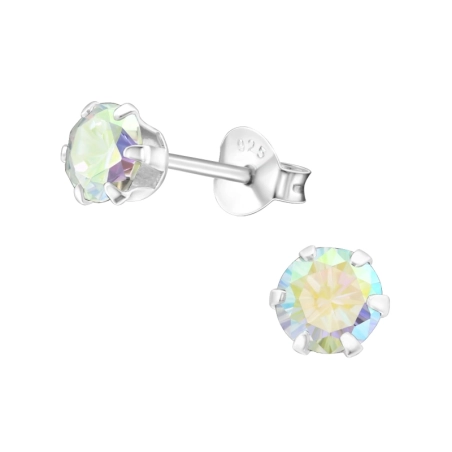 Ezüst Kerek 6mm Alap fülbevaló Észer | All4silver