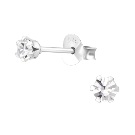Ezüst Kerek 3mm - 925 Ezüst Alap fülbevaló