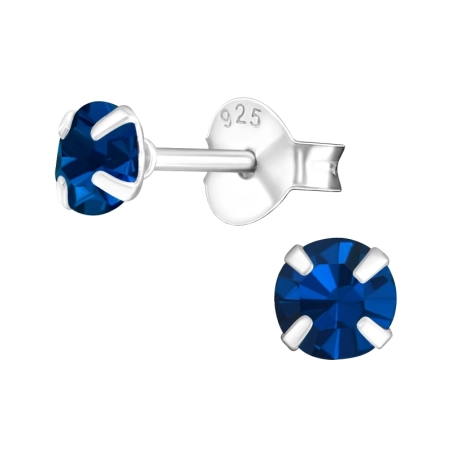 Ezüst Kerek 4mm - 925 Ezüst Alap fülbevaló