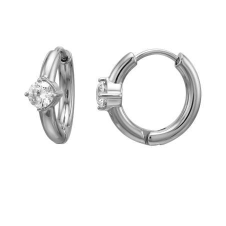 15 Mm-Es 4 Ágú Rozsdamentes acél fülbevaló Észer | All4silver